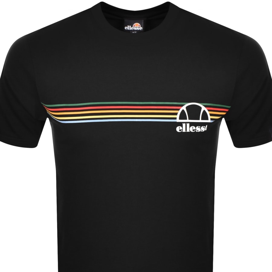 Image number 2 for Ellesse Lental Logo T Shirt Black