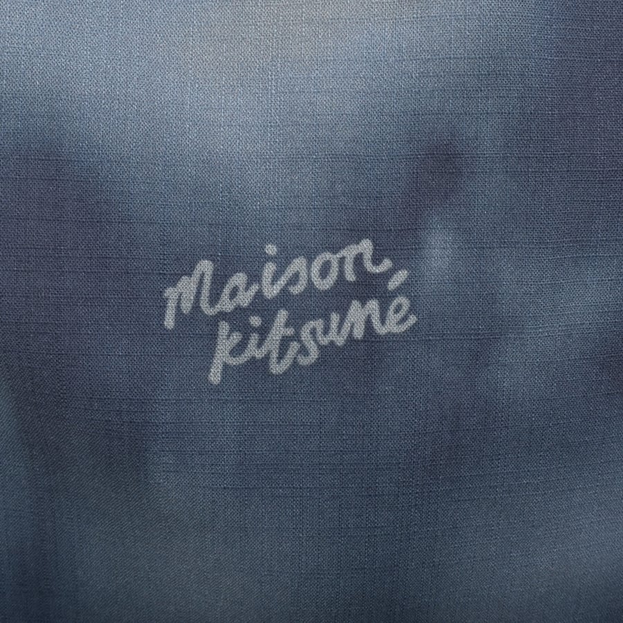 Image number 3 for Maison Kitsune Resort Shirt Blue