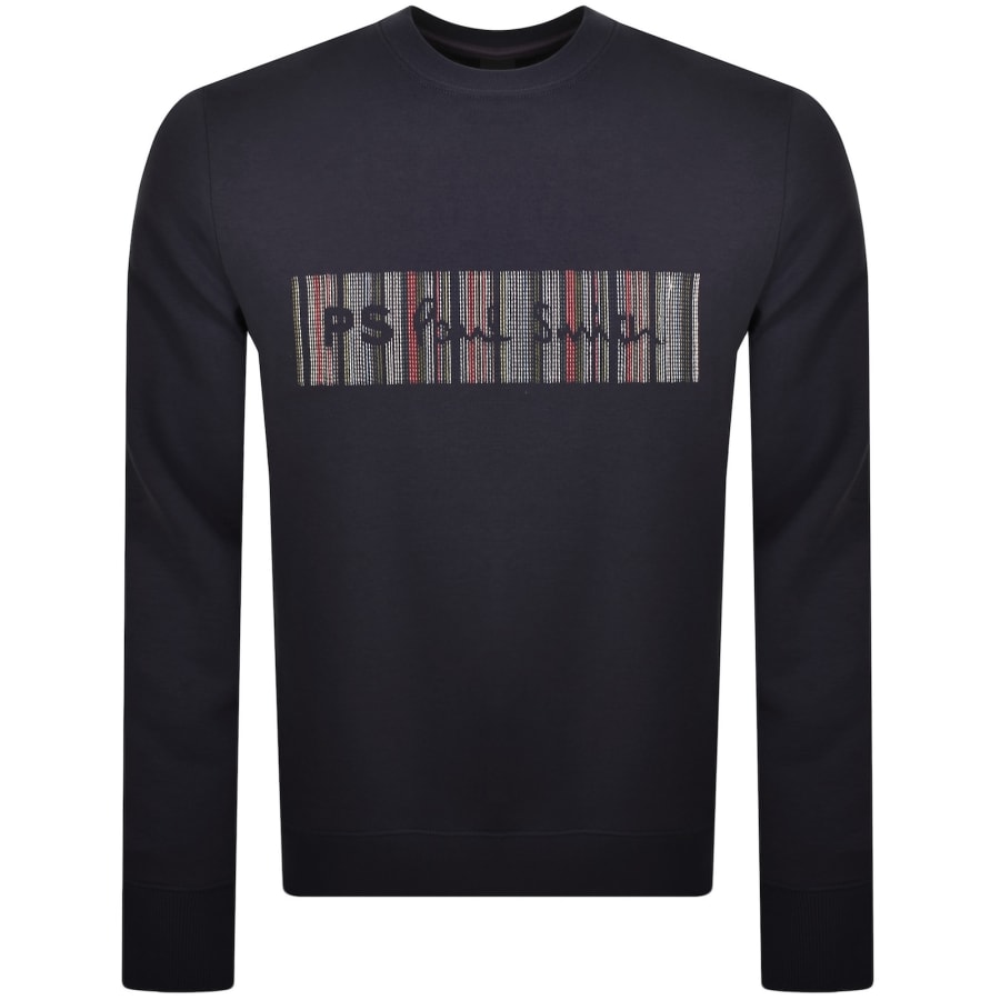 Image number 1 for Paul Smith Stripe Sweatshirt Navy