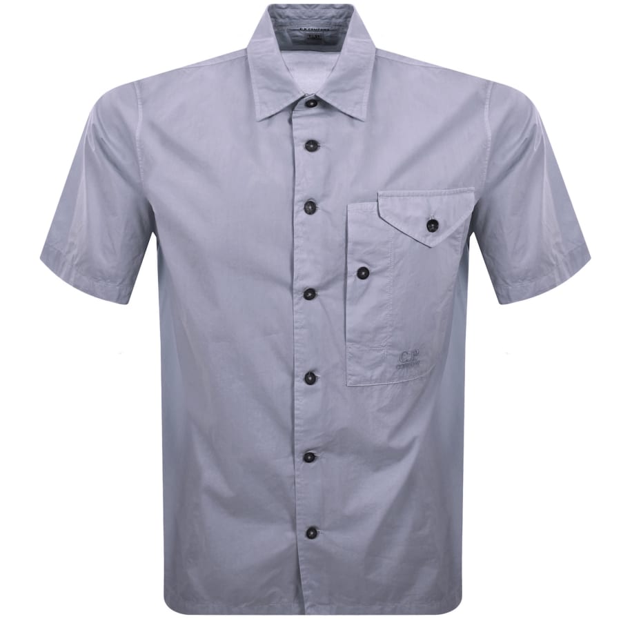 Image number 1 for CP Company Short Sleeve Shirt Purple