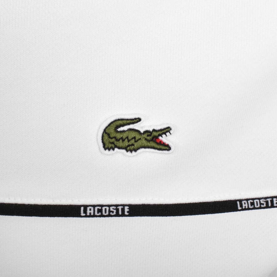 Image number 4 for Lacoste Logo Hoodie White