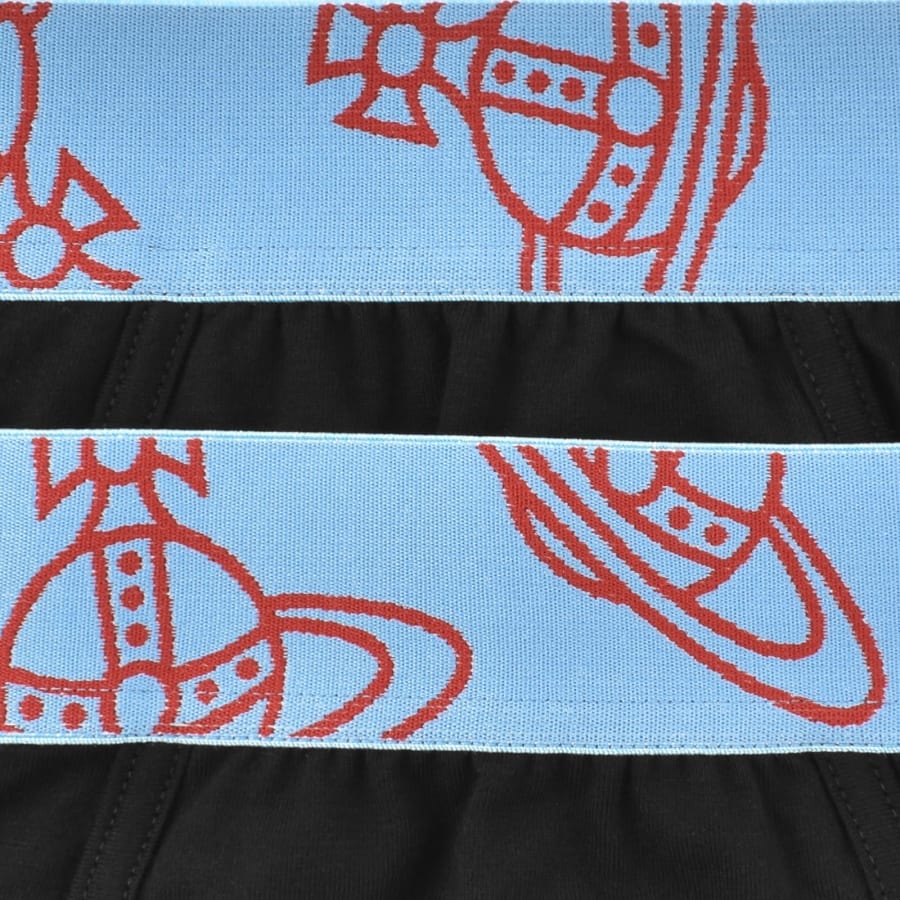 Image number 3 for Vivienne Westwood 2 Pack Boxer Trunks Black
