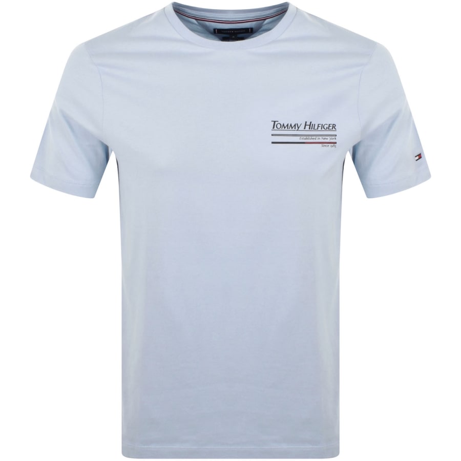 Image number 2 for Tommy Hilfiger Outline Sailing T Shirt Blue