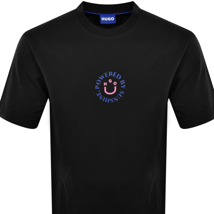 Image number 3 for HUGO Blue Napoka T Shirt Black