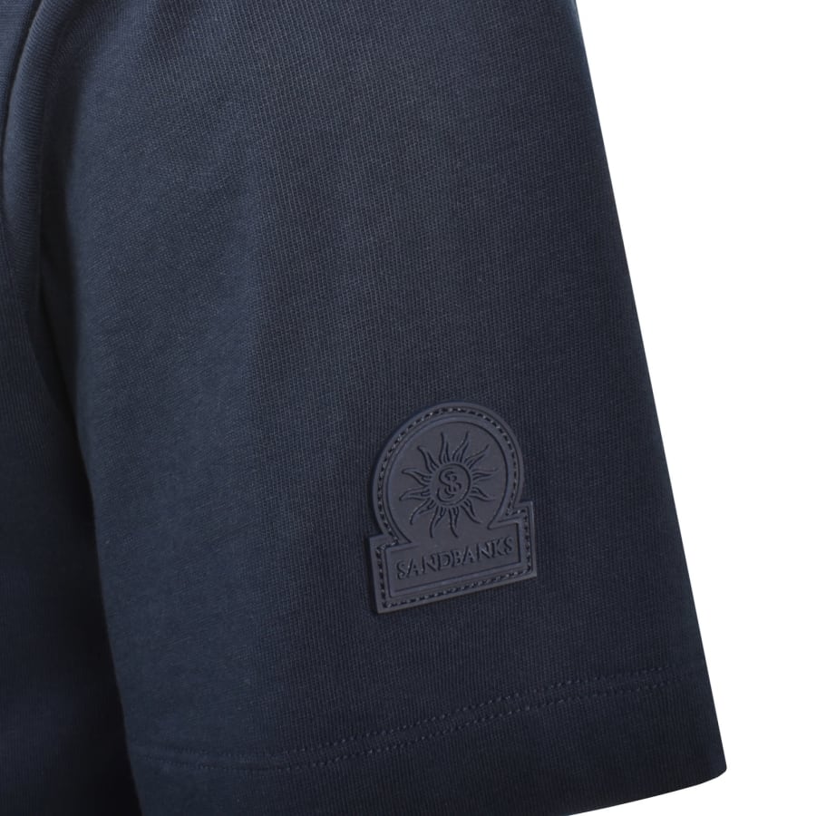 Image number 4 for Sandbanks Paddle Club Logo T Shirt Navy