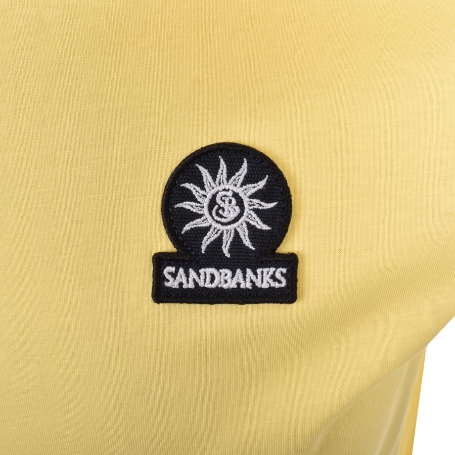 Image number 3 for Sandbanks Badge Logo T Shirt Yellow