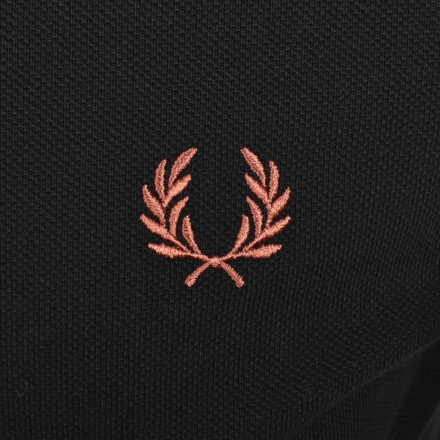 Image number 3 for Fred Perry Twin Tipped Polo Black
