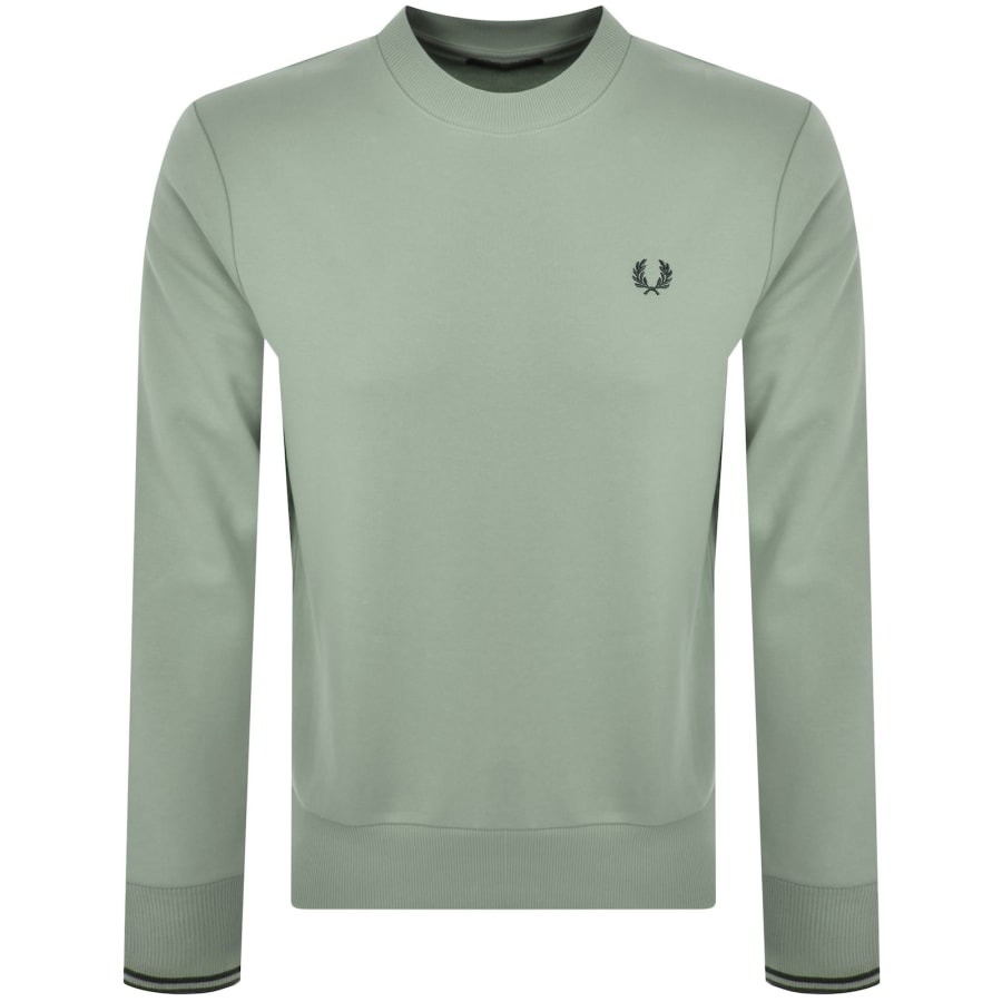 Image number 1 for Fred Perry Crew Neck Sweatshirt Green