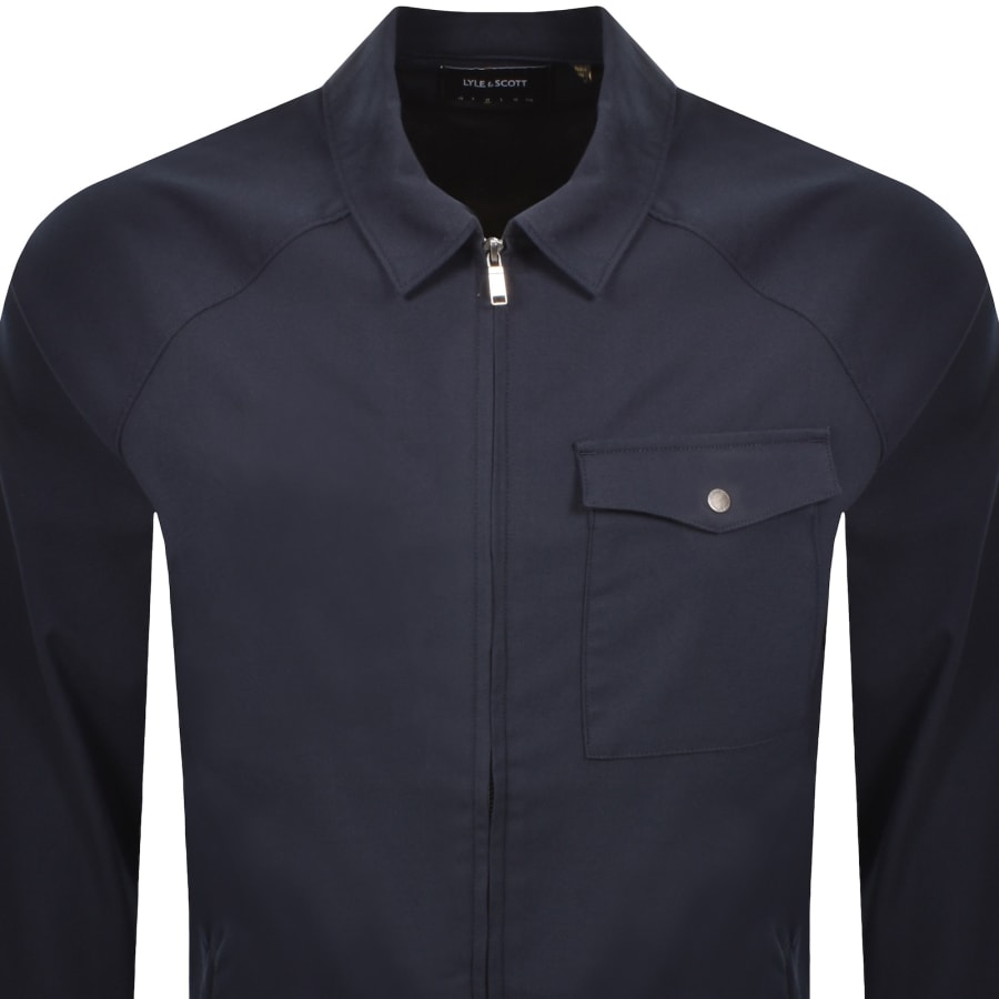 Image number 2 for Lyle And Scott Tailored Overshirt Navy