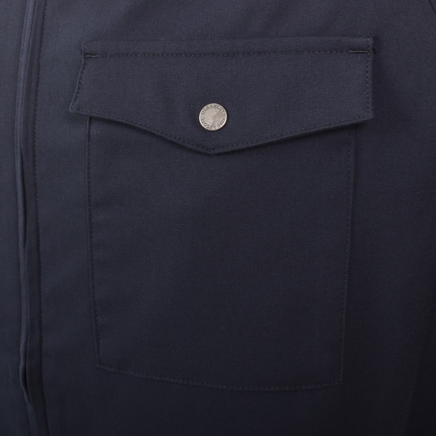Image number 4 for Lyle And Scott Tailored Overshirt Navy
