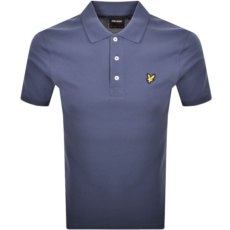 Image number 1 for Lyle And Scott Plain Polo T Shirt Blue