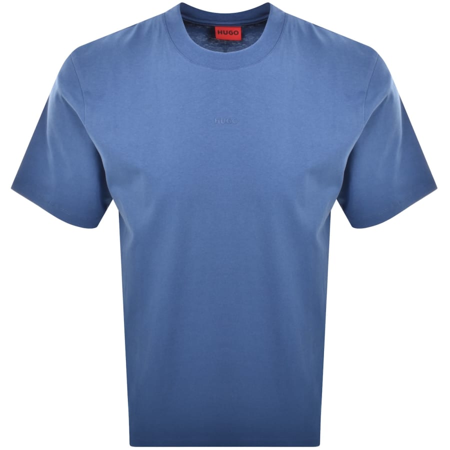 Image number 1 for HUGO Dapolino T Shirt Medium Blue