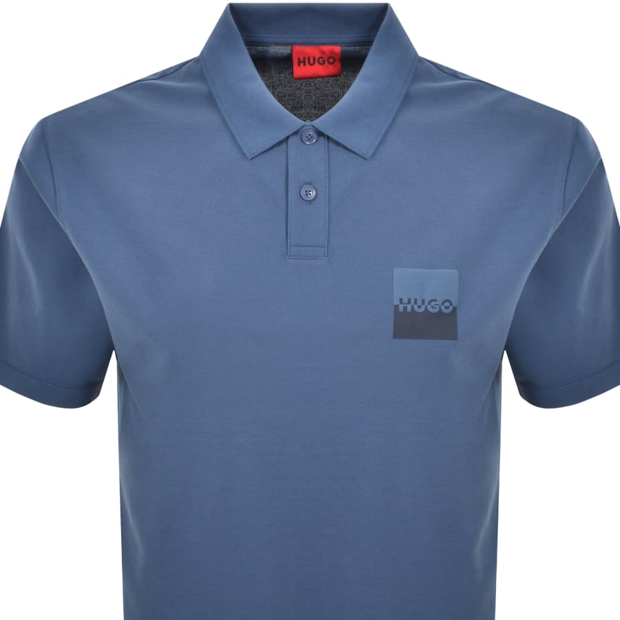 Image number 2 for HUGO Dusplity Polo T Shirt Blue