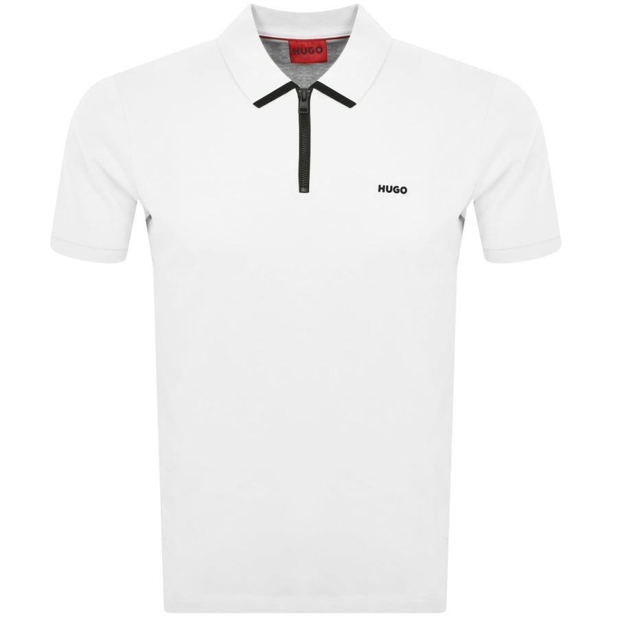 Image number 1 for HUGO Dalomino Polo T Shirt White