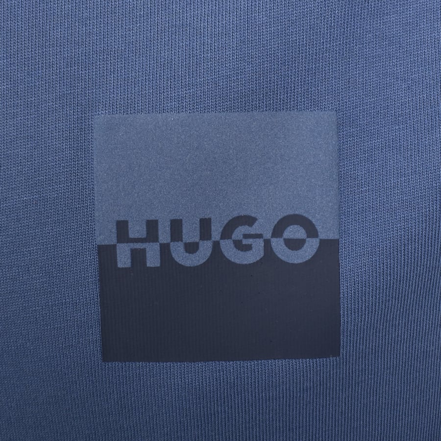 Image number 4 for HUGO Dusplito T Shirt Medium Blue