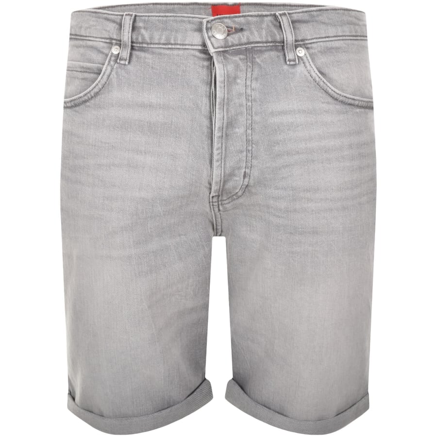 Image number 2 for HUGO 634 Denim Shorts Medium Grey