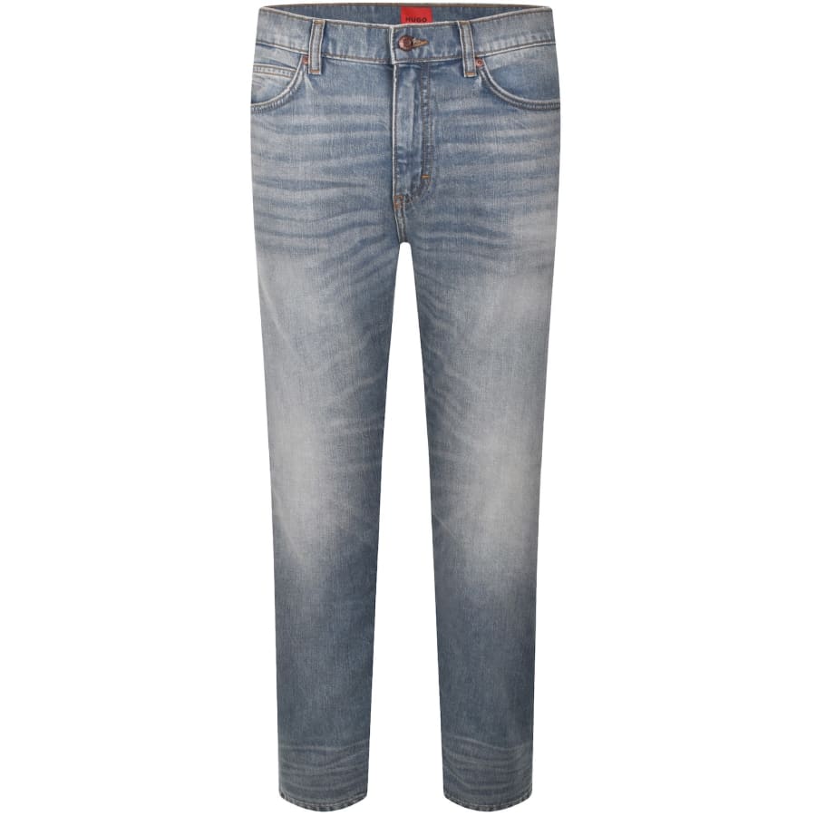Image number 2 for HUGO 708 Slim Fit Jeans Mid Wash Blue