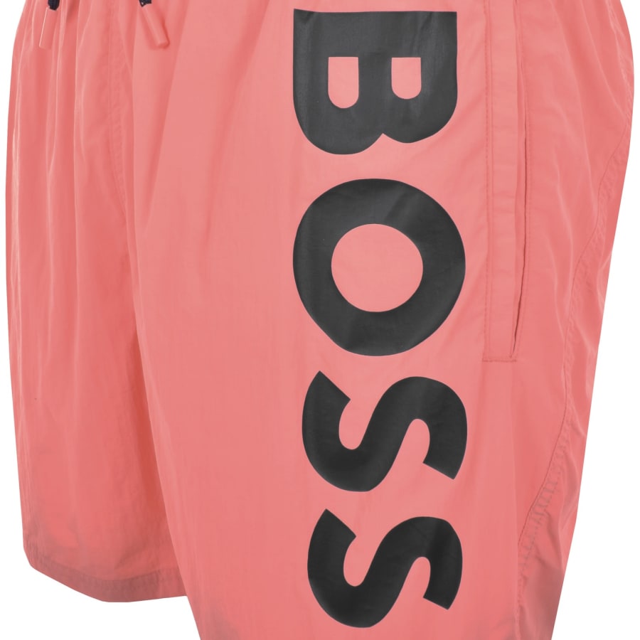 Image number 3 for BOSS Octopus Swim Shorts Pink