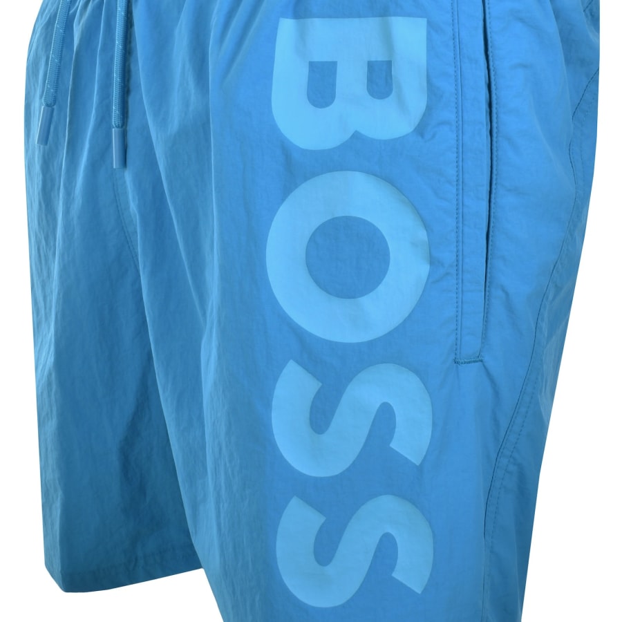 Image number 3 for BOSS Octopus Swim Shorts Blue