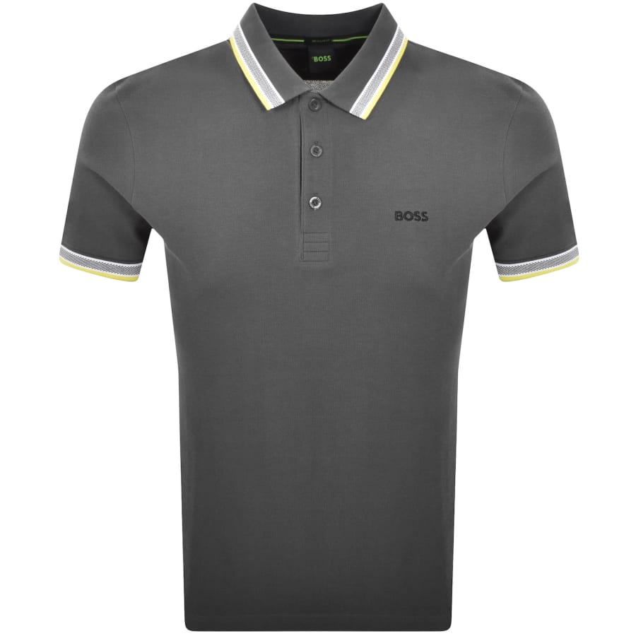 Image number 1 for BOSS Paddy Polo T Shirt Grey