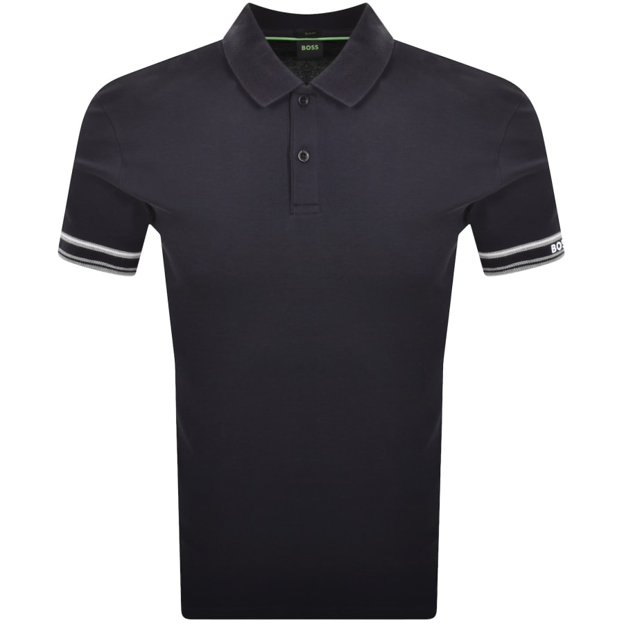 Image number 2 for BOSS Zone Polo T Shirt Navy