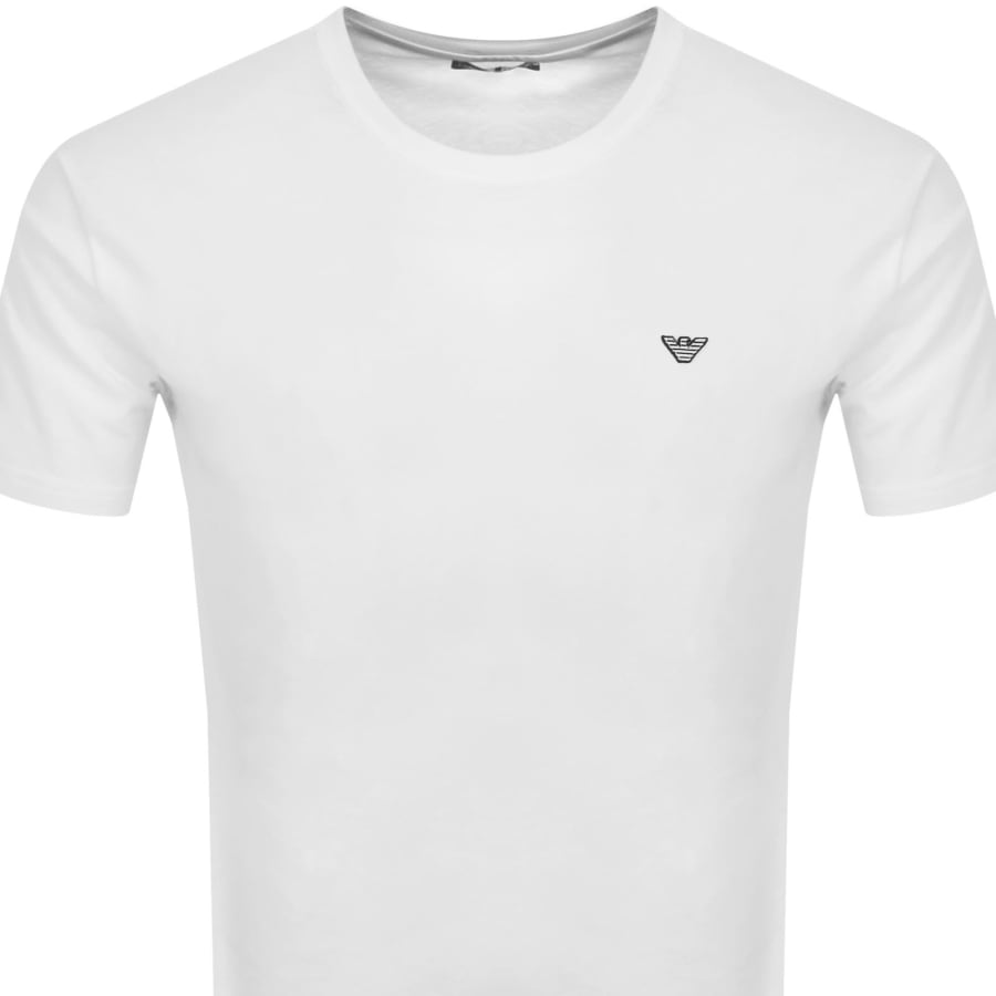 Image number 2 for Emporio Armani Beachwear Crew Neck T Shirt White