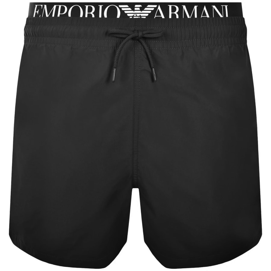 Image number 1 for Emporio Armani Boxer Swim Shorts Black