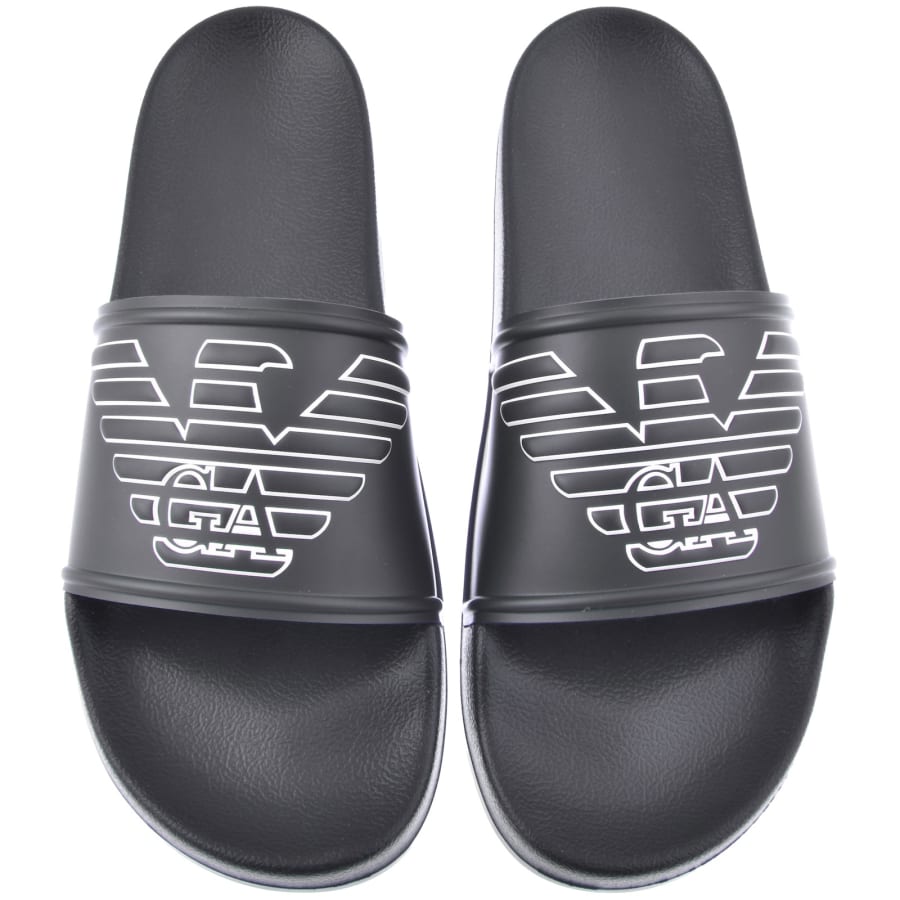 Image number 1 for Emporio Armani Logo Sliders Navy