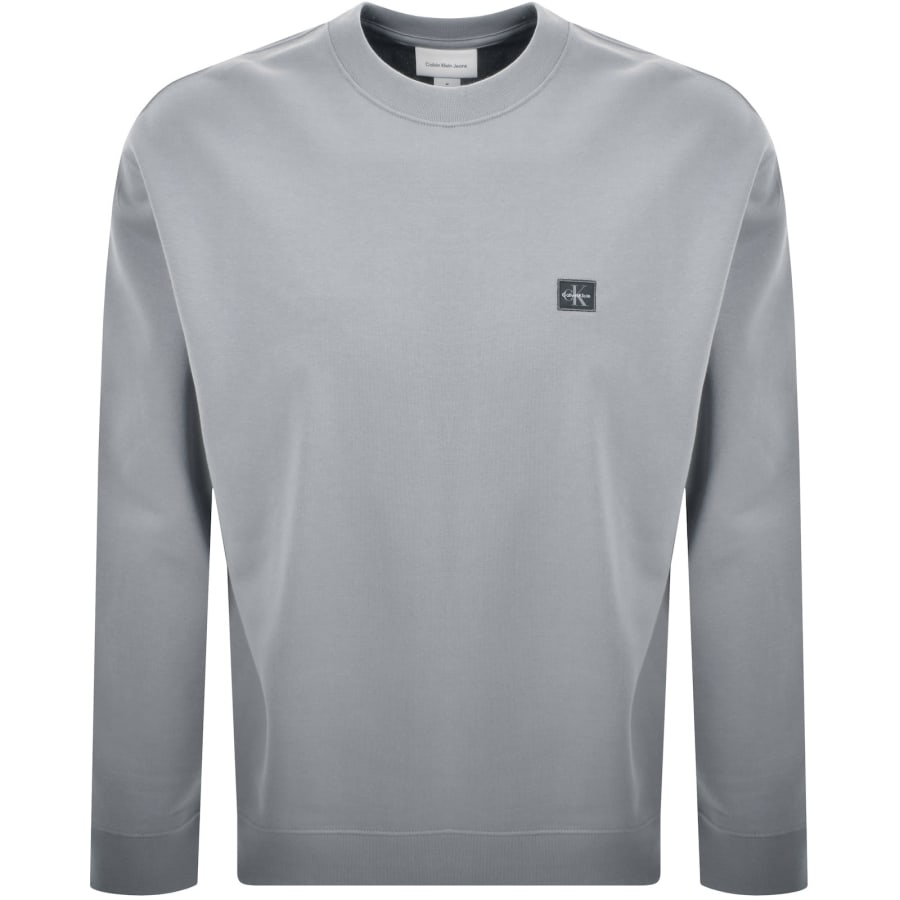 Image number 1 for Calvin Klein Jeans Terry Sweatshirt Grey