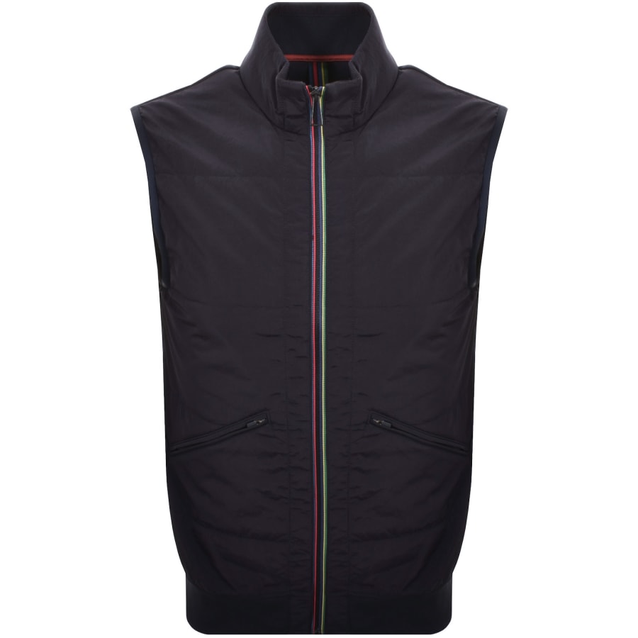 Image number 1 for Paul Smith Mix Media Gilet Navy