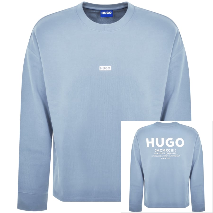 Image number 1 for HUGO Blue Naviu Sweatshirt Blue