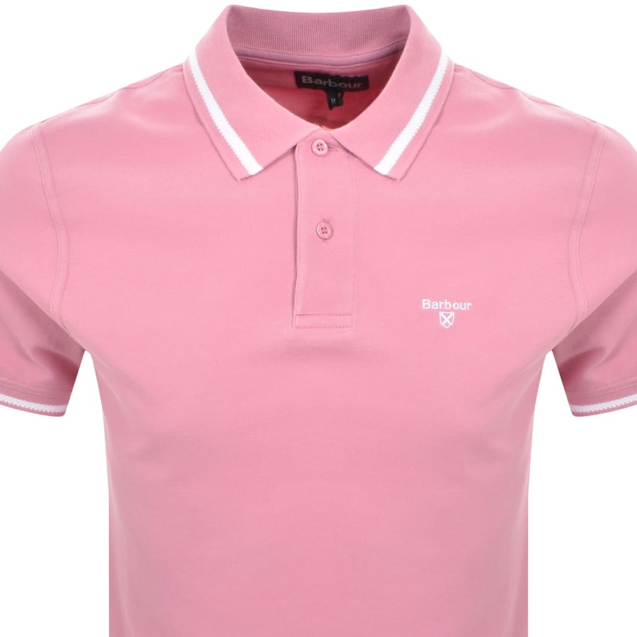 Image number 2 for Barbour Ferrybridge Tailored Polo T Shirt Pink