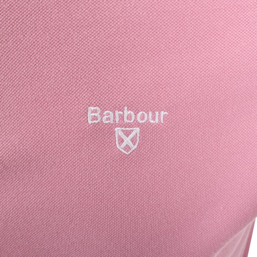 Image number 3 for Barbour Ferrybridge Tailored Polo T Shirt Pink
