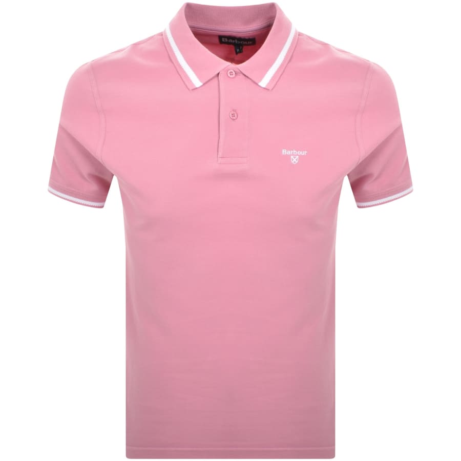Image number 1 for Barbour Ferrybridge Tailored Polo T Shirt Pink