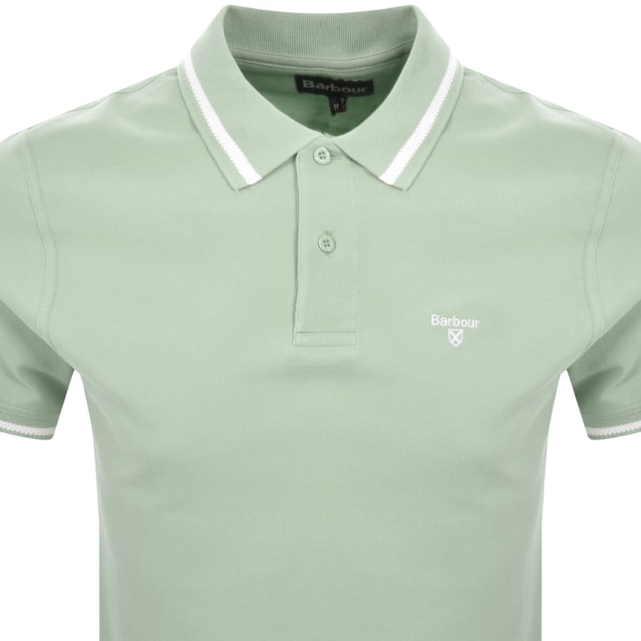 Image number 2 for Barbour Ferrybridge Tailored Polo T Shirt Green