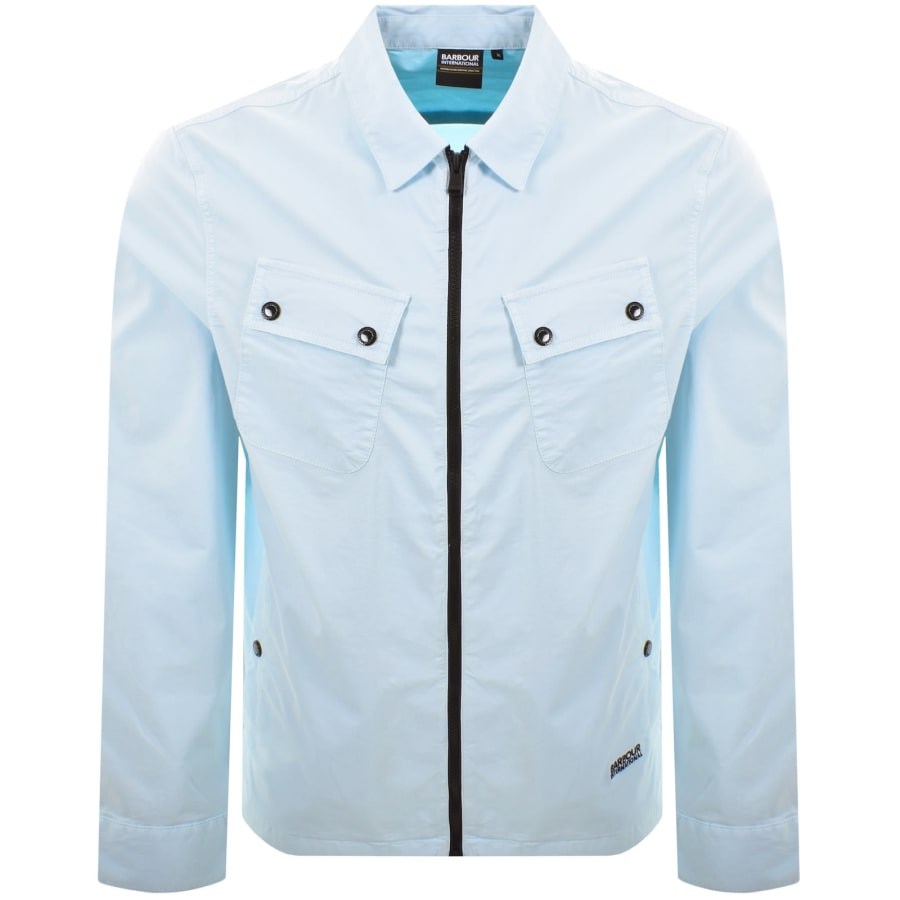 Image number 1 for Barbour International Hayden Overshirt Blue