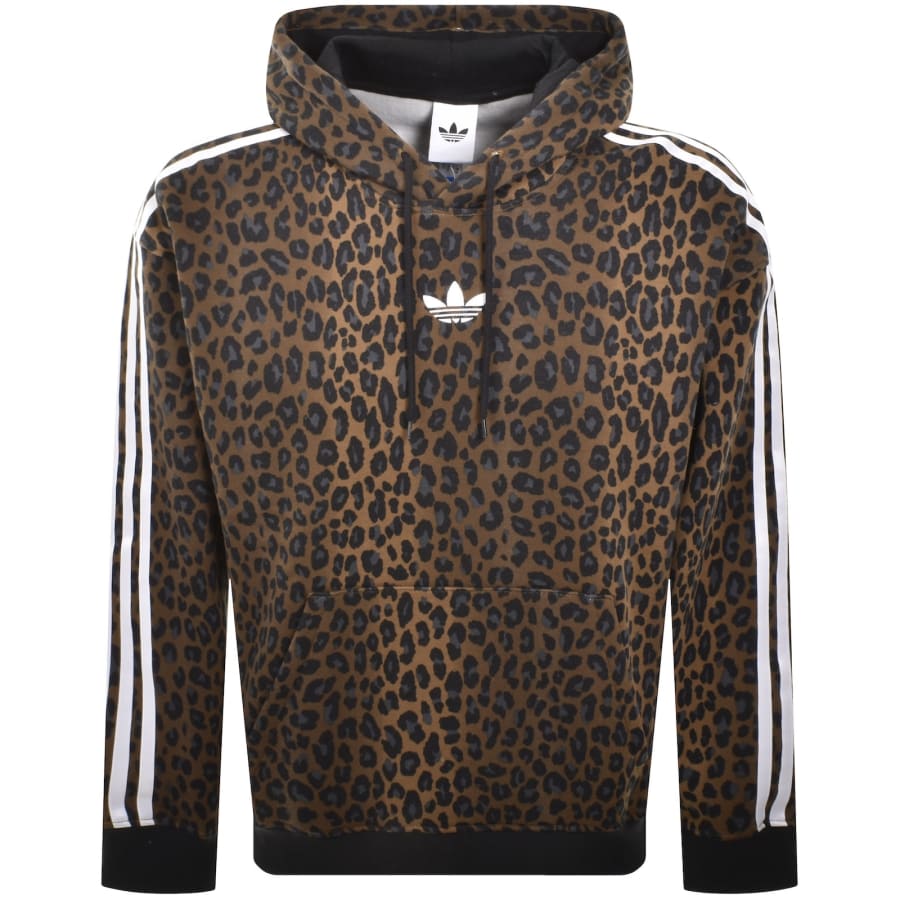 Image number 1 for adidas Originals Graphic Hoodie Brown