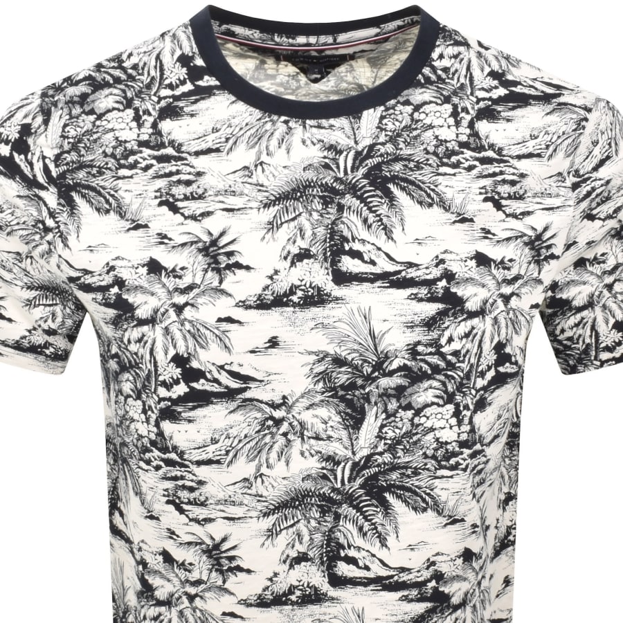 Image number 2 for Tommy Hilfiger Summer Slub T Shirt Off White