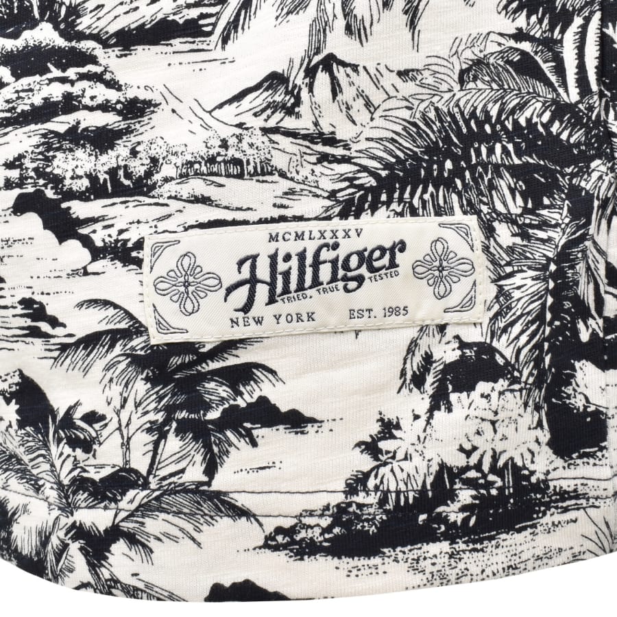 Image number 3 for Tommy Hilfiger Summer Slub T Shirt Off White