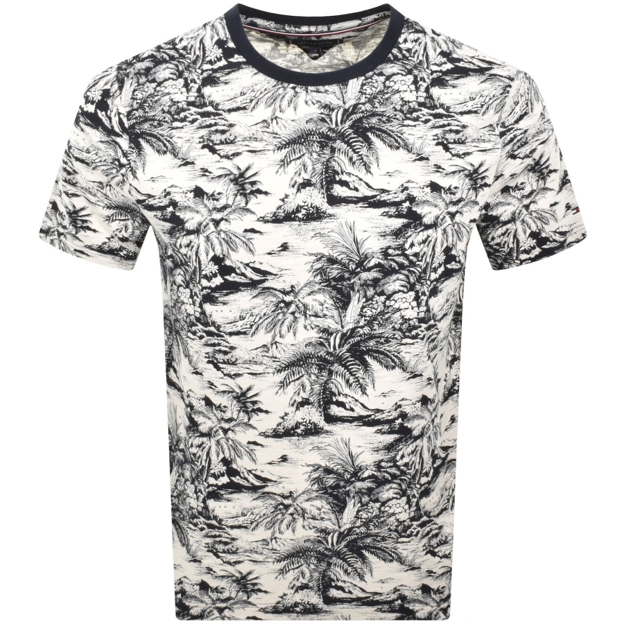 Image number 1 for Tommy Hilfiger Summer Slub T Shirt Off White