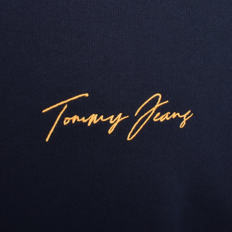 Image number 4 for Tommy Jeans Graphic Hoodie Navy
