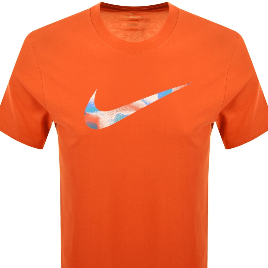Image number 2 for Nike Training Lava Swoosh T Shirt Orange