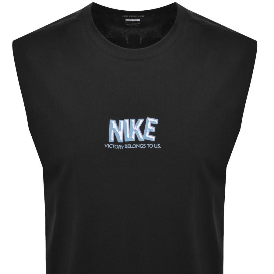 Image number 3 for Nike GYM Life Vest T Shirt Black
