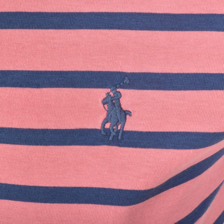 Image number 3 for Ralph Lauren Stripe T Shirt Pink