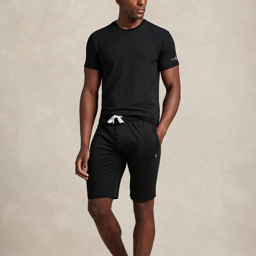 Image number 4 for Ralph Lauren Jersey Shorts Black