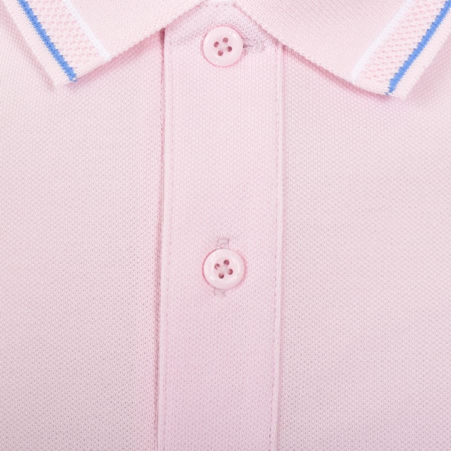 Image number 4 for Tommy Hilfiger Placket Interest Polo Pink