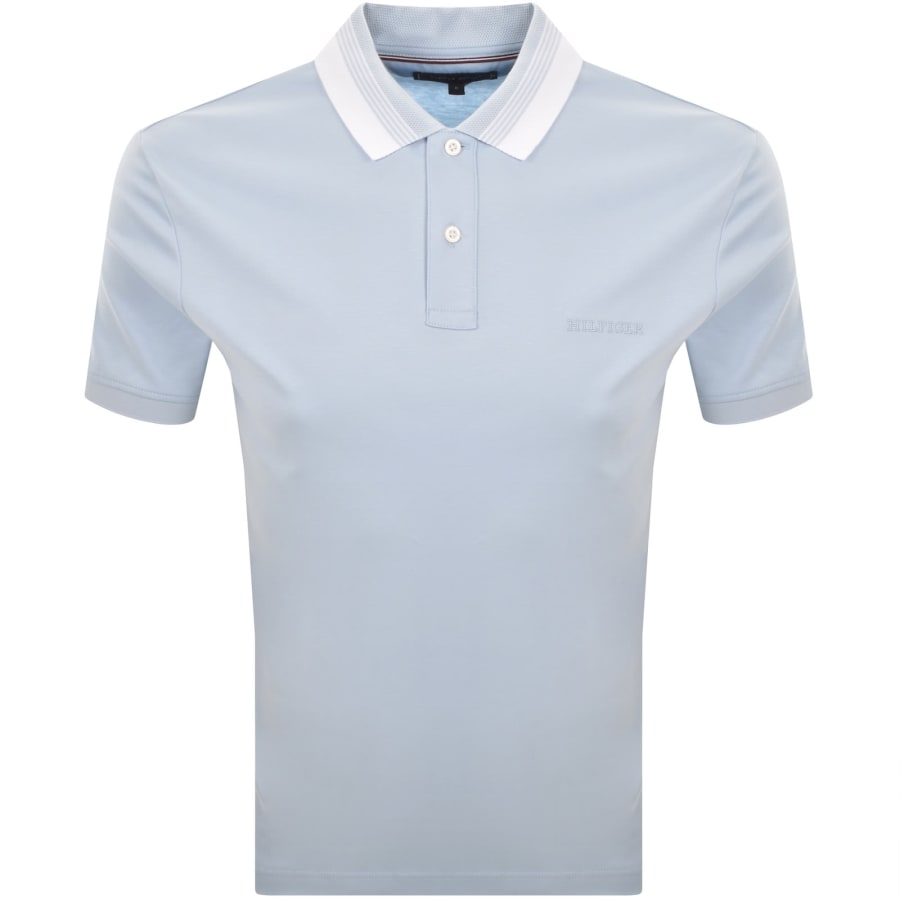 Image number 1 for Tommy Hilfiger Interlock Polo Blue