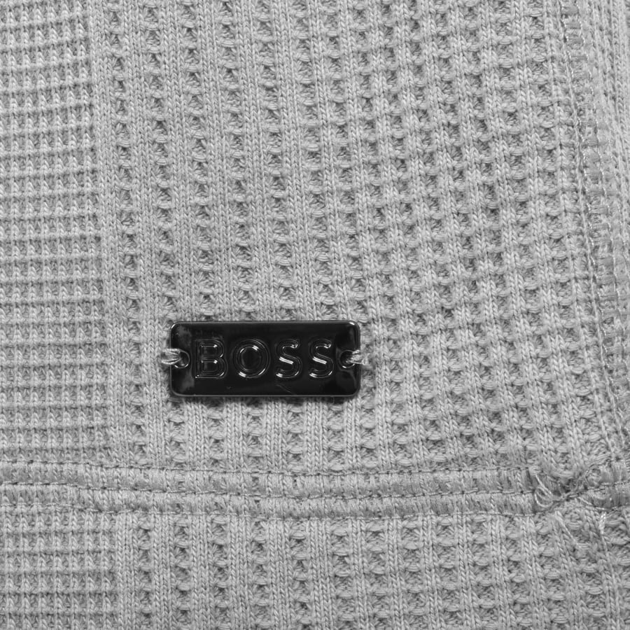 Image number 3 for BOSS Structure T Shirt Light Grey