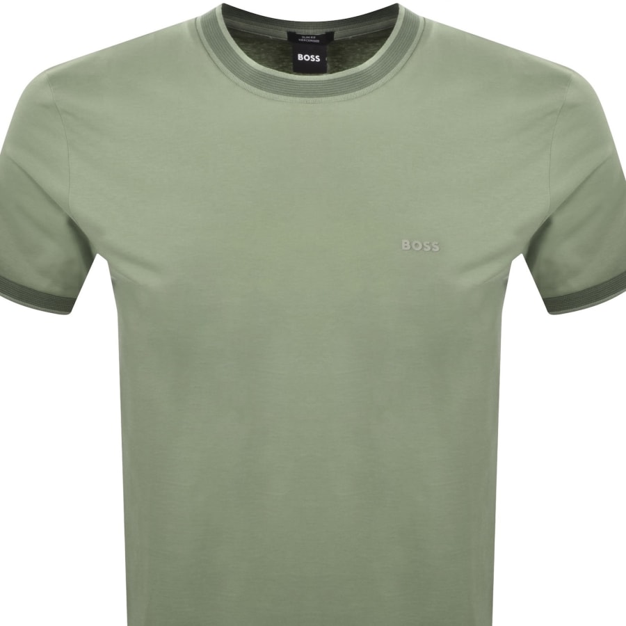 Image number 2 for BOSS H Tessler 200 Slim Fit T Shirt Green