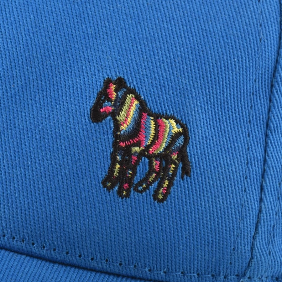 Image number 4 for Paul Smith Seasonal Zebra Baseball Cap Blue